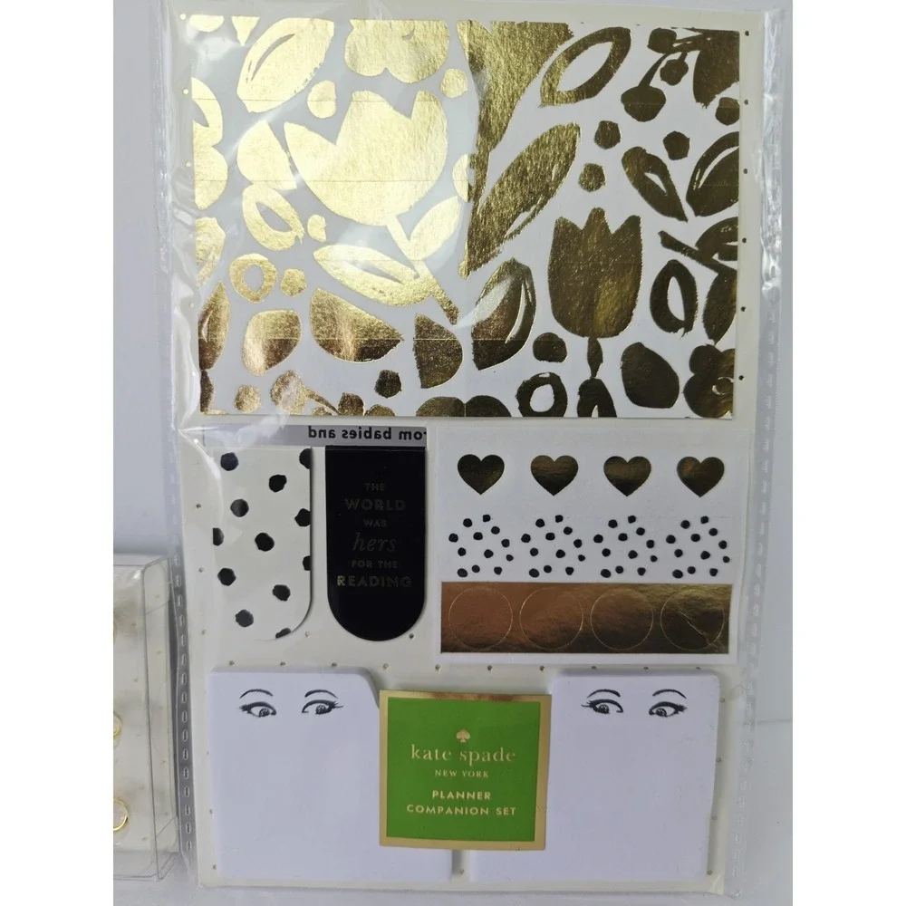 Kate‎ Spade Planner Companion Set Bookmarks and charm set NEW journal